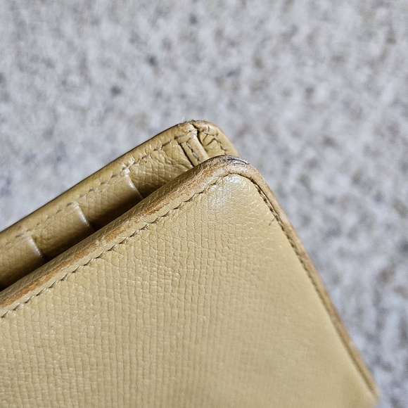 Chanel Tan Neutral Cream Beige Leather Long Flap Tan Wallet - Picture 7 of 15